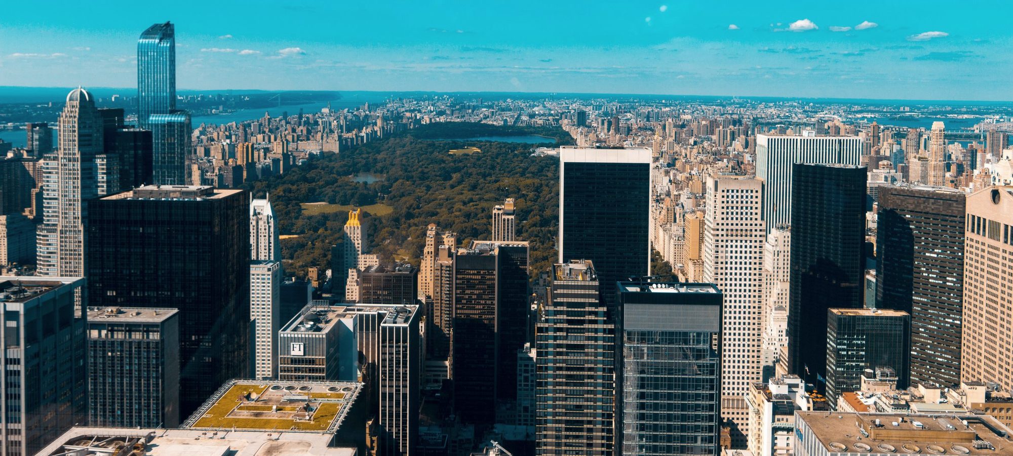 The view over Central Park from a Midtown office floor